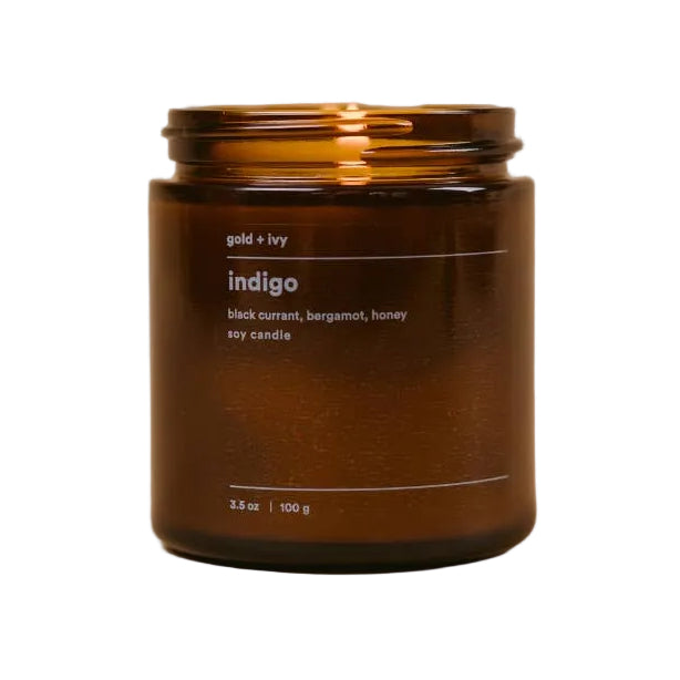 Indigo Soy Candle by Gold + Ivy - 7.5 oz. - Freshie & Zero Studio Shop