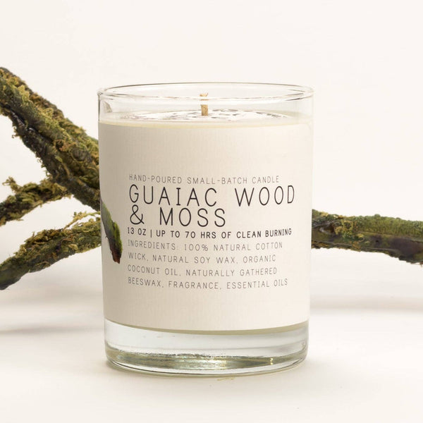 Guaiac Wood & Moss 7oz - Just Bee Candle - Freshie & Zero Studio Shop