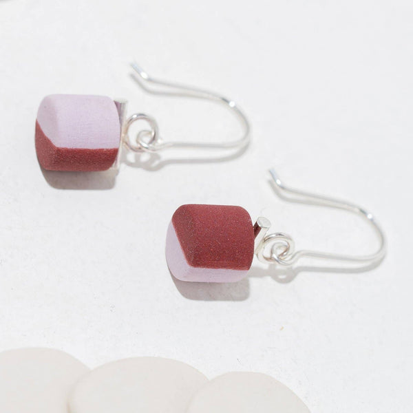 Pennsylvania Avenue Earrings: Lavender & Plum Dip - Freshie & Zero Studio Shop