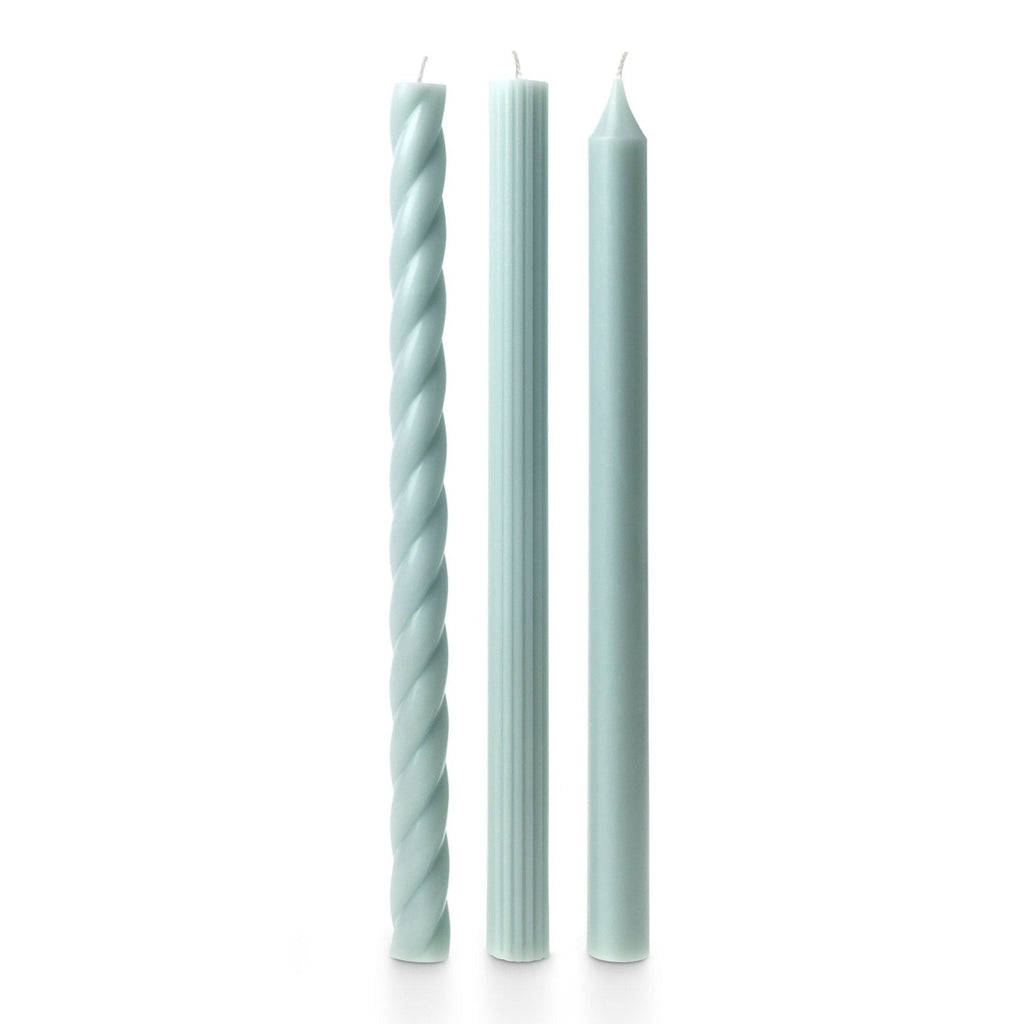 Taper Candles Set of 3 - Light Blue - Freshie & Zero Studio Shop