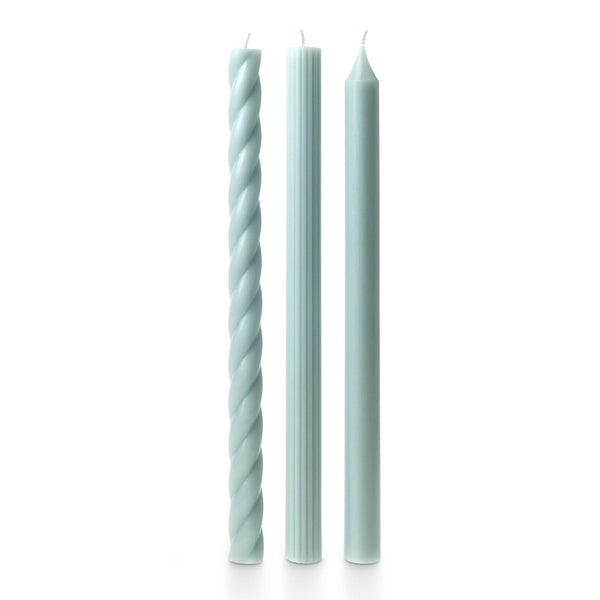 Taper Candles Set of 3 - Light Blue - Freshie & Zero Studio Shop