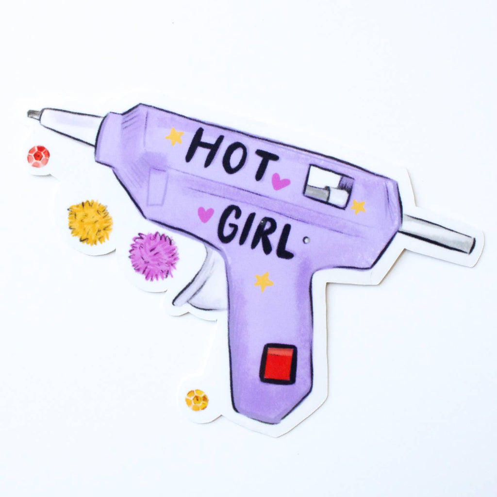 Hot Girl Craft Vinyl Sticker - Freshie & Zero Studio Shop