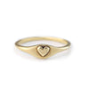 Heart Signet Ring: Bronze / Size 7- 54.4mm - Freshie & Zero Studio Shop