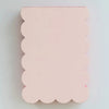 Scalloped Shaped Notepad | Peach + Persimmon Edge - Freshie & Zero Studio Shop