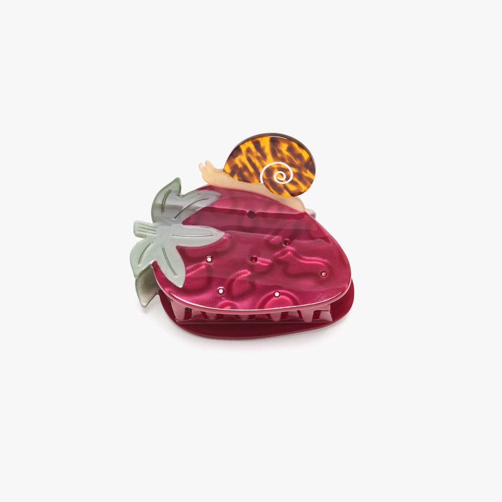Strawberry Snail Hair Claw Clip - Freshie & Zero Studio Shop