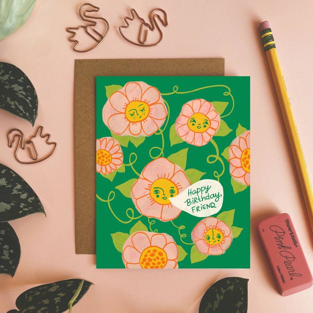 Happy Birthday, Friend Greeting Card - Freshie & Zero Studio Shop