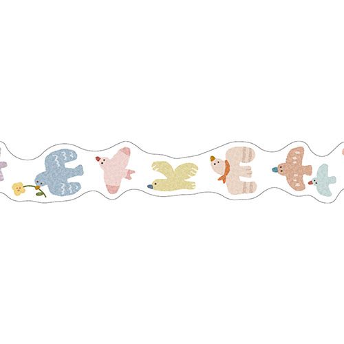 Wavy Birds Washi Tape - Freshie & Zero Studio Shop