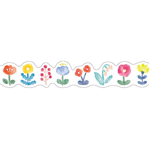 Wavy Flowers Washi Tape - Freshie & Zero Studio Shop
