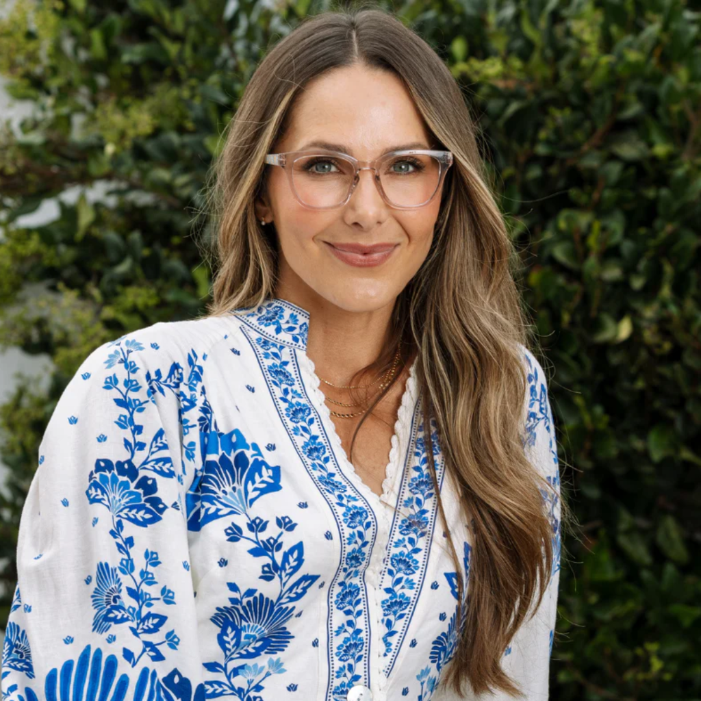 Peepers x Laura Park Reading Glasses: Nola - Gray/Chelsea Orange - Freshie & Zero Studio Shop