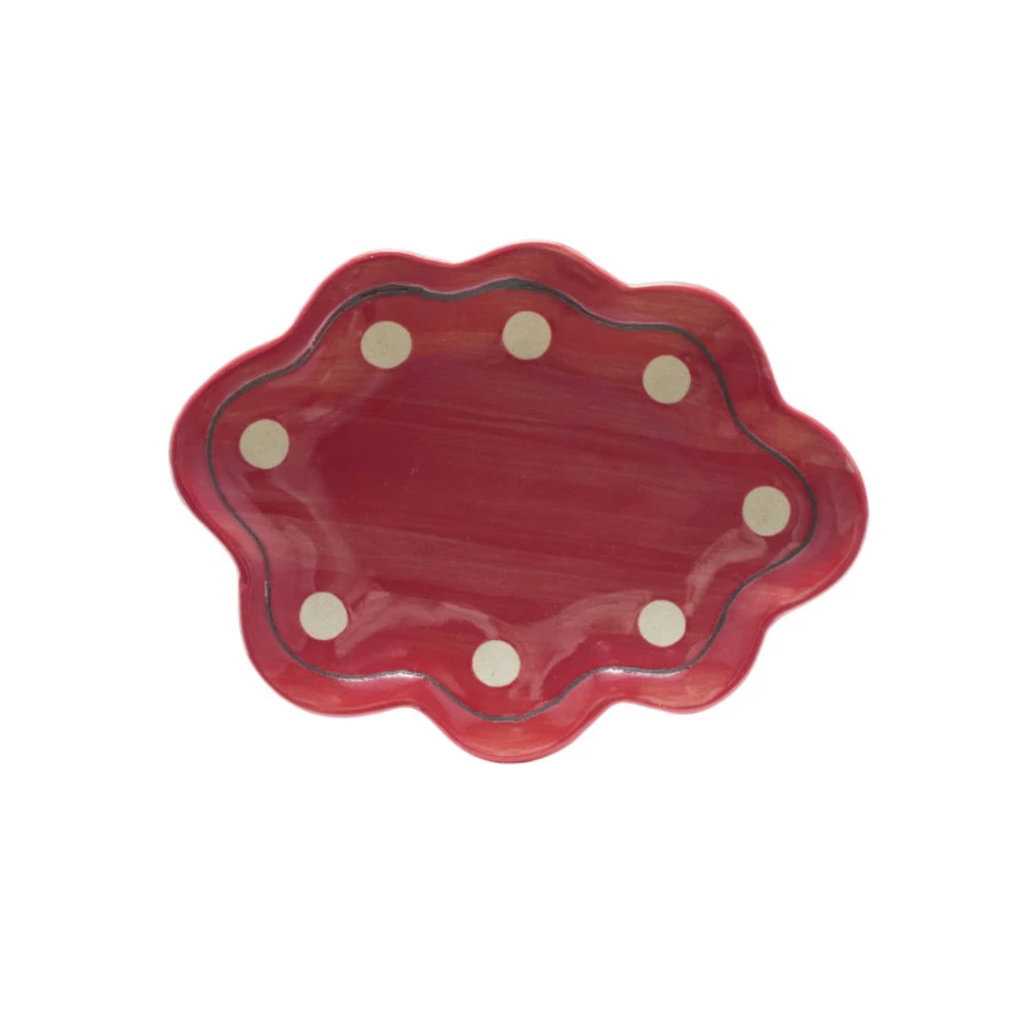 Stoneware Scalloped Trinket Dish - Freshie & Zero Studio Shop