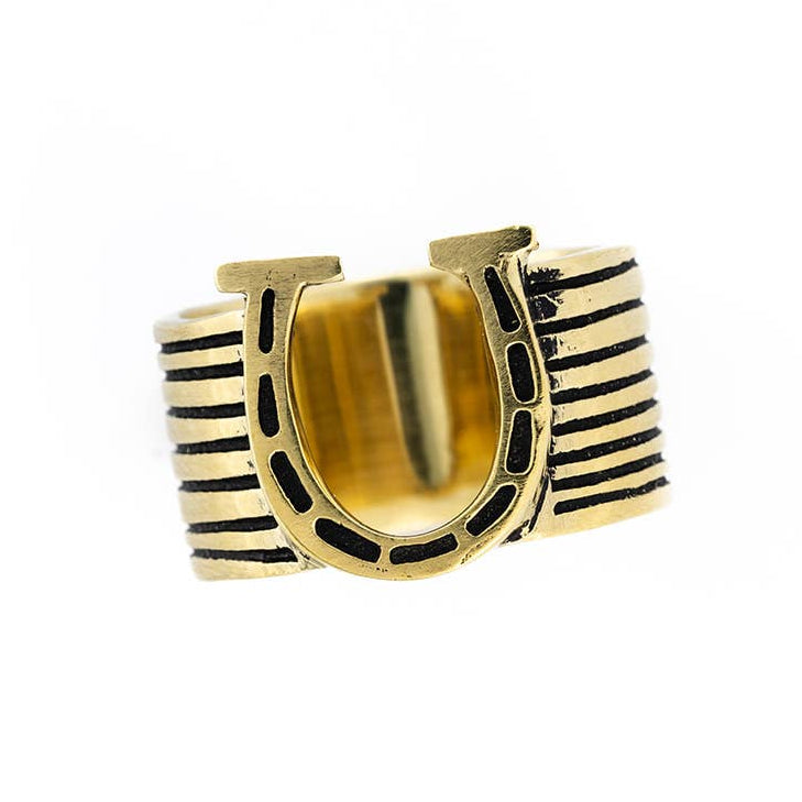 Horseshoe Brass Bandana Slide Ring by Handker - Freshie & Zero Studio Shop