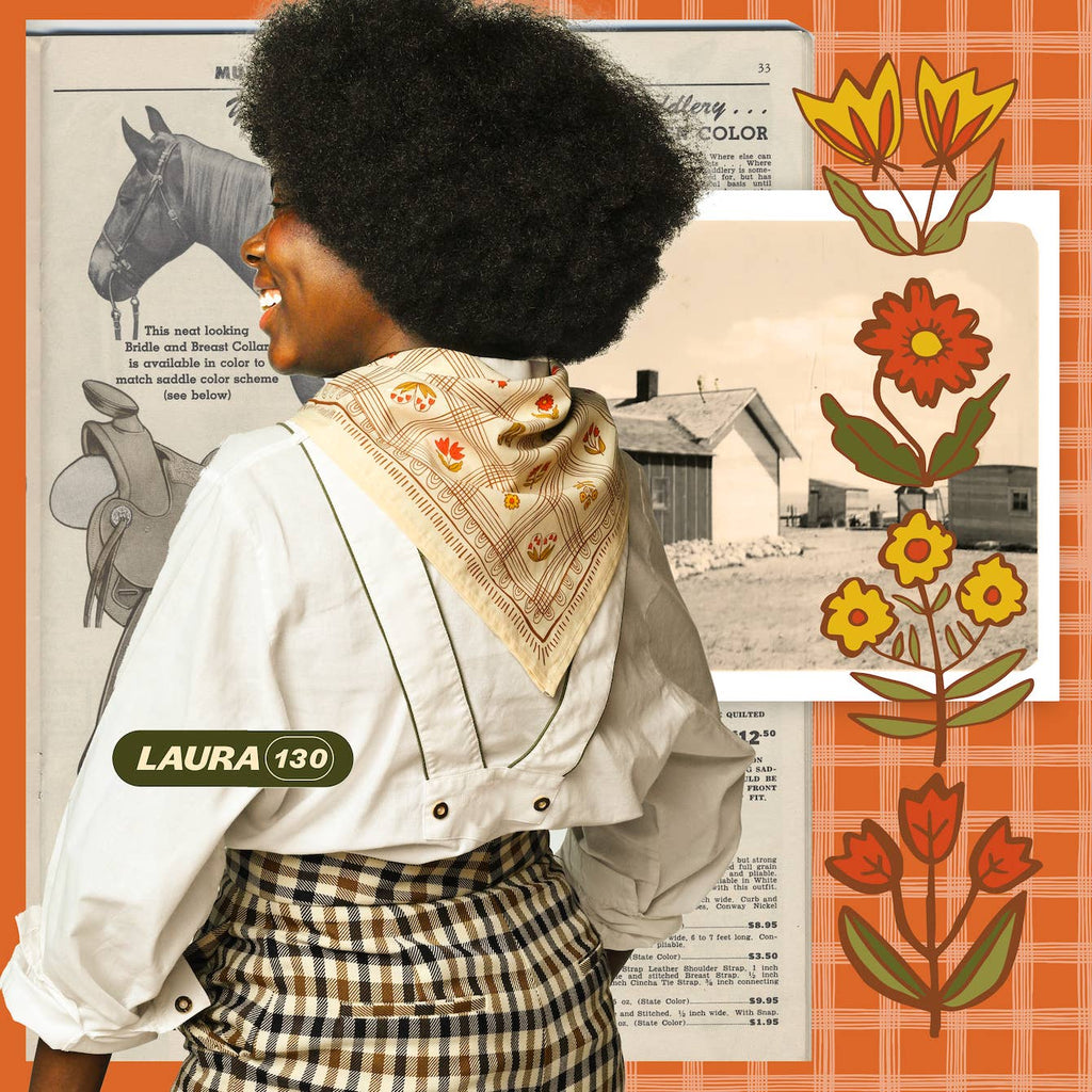 Handker Bandana: Laura Bandana No. 130 - Freshie & Zero Studio Shop