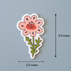 Iron-On Patch: Pink Flower - Freshie & Zero Studio Shop