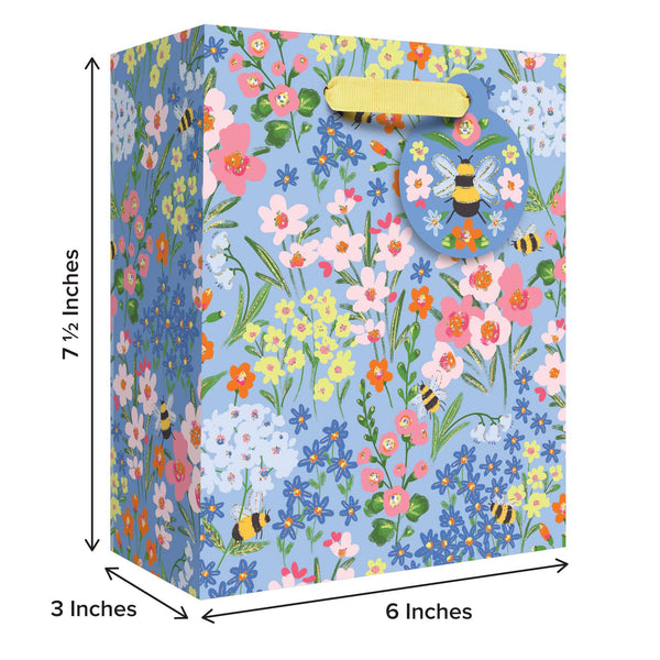 Garden Bees Small Gift Bag - Freshie & Zero Studio Shop