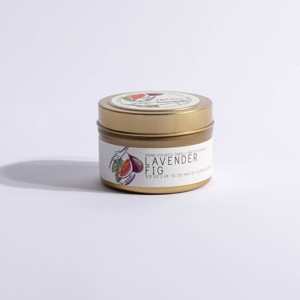 Lavender Fig Tin Candle by Just Bee - Freshie & Zero Studio Shop