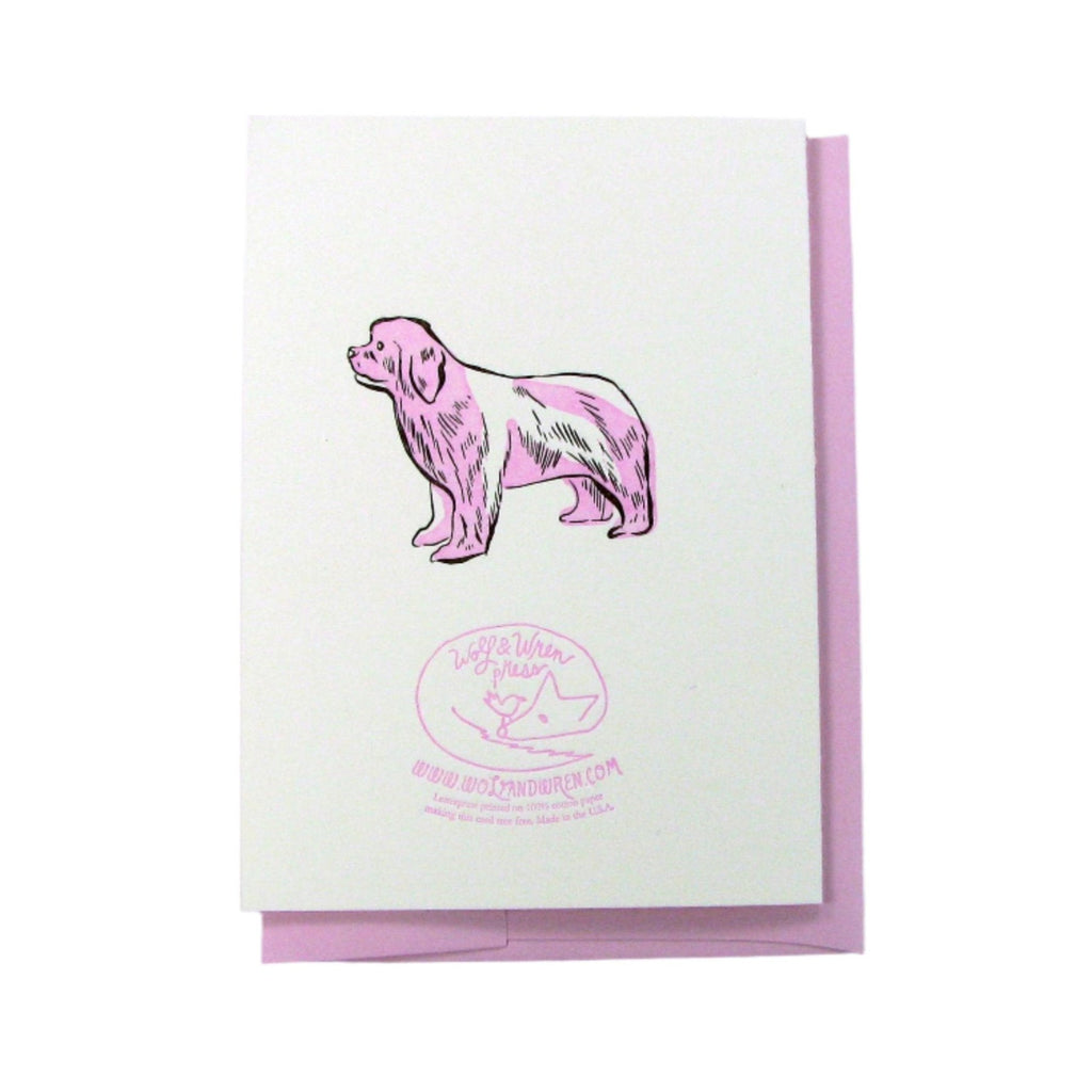 Pink Dog Thank You Card - Freshie & Zero Studio Shop