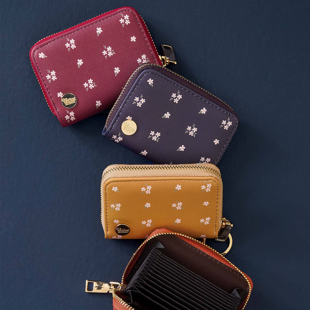 Zip Around Wallet - Pretty Posies Plum - Freshie & Zero Studio Shop