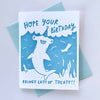 Lots of Treats Hammerhead Shark Birthday Card - Freshie & Zero Studio Shop