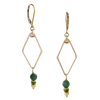 Gold Mirage Earrings - yellow green - Freshie & Zero Studio Shop