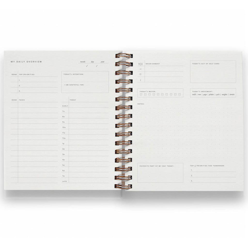 Undated Daily Overview Planner in Lavender - Freshie & Zero Studio Shop