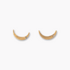 Crescent Moon Gold Stud Earrings - Freshie & Zero Studio Shop