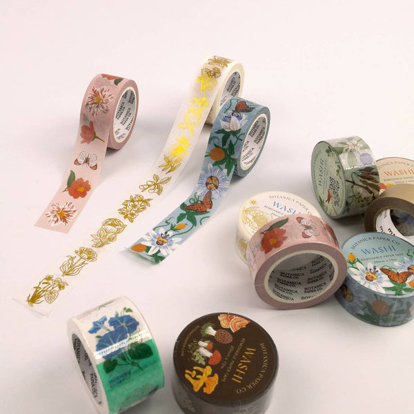 GOLDEN BOTANICALS |  WASHI TAPE - Freshie & Zero Studio Shop