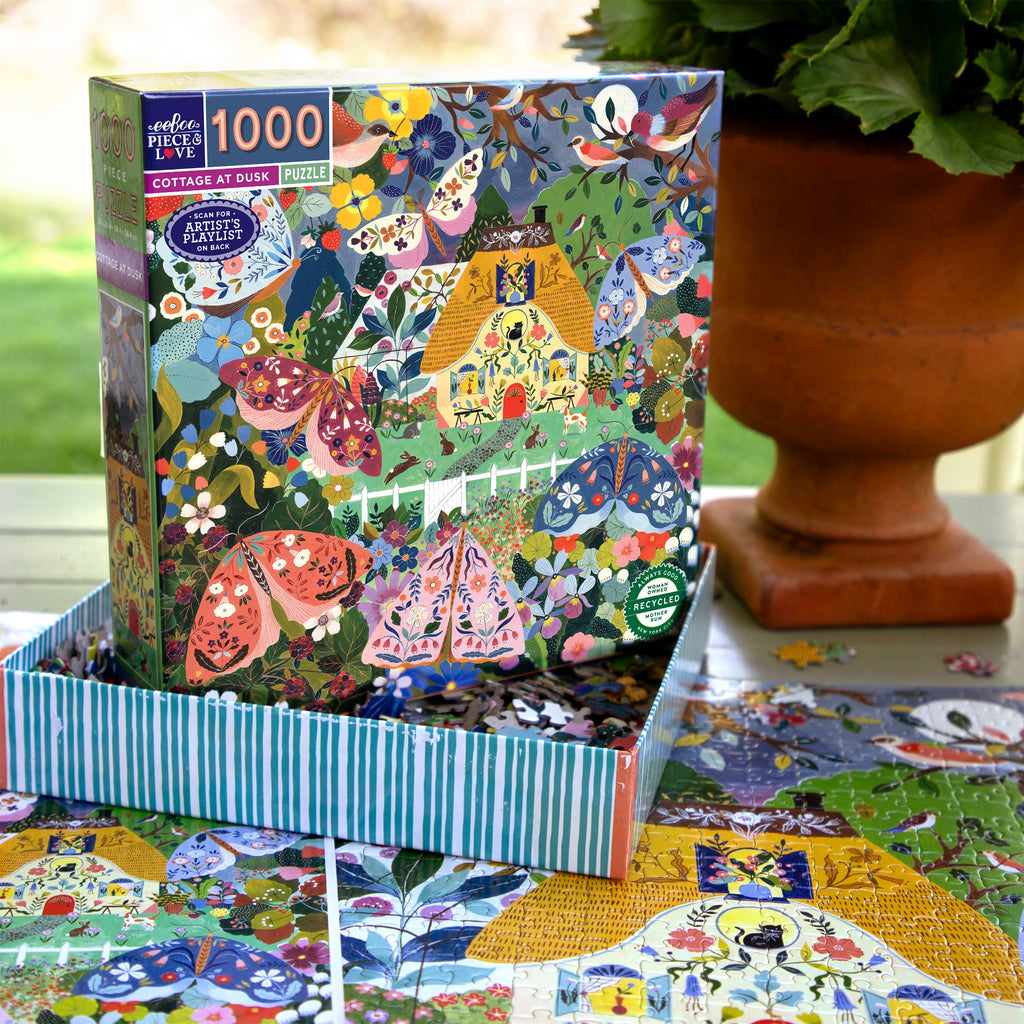 Cottage at Dusk 1000 Piece Puzzle - Freshie & Zero Studio Shop