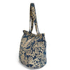 Large Zippered Bag: blue floral - Freshie & Zero Studio Shop
