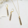 lyric necklace with smoky quartz - Freshie & Zero Studio Shop