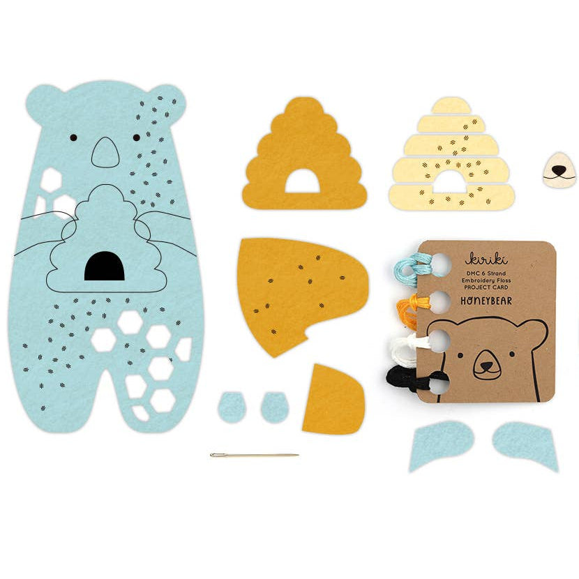 Honeybear Felt Doll Kit - Freshie & Zero Studio Shop