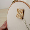 Magnetic Wooden Needle Minder: Quilt Block - Freshie & Zero Studio Shop