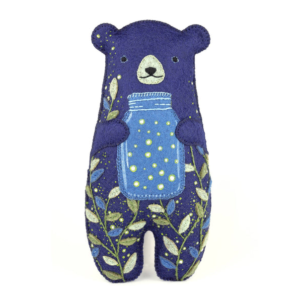 Glowbear Felt Doll Embroidery Kit - Freshie & Zero Studio Shop