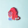 Hydrated Cat Clear Sticker - Freshie & Zero Studio Shop