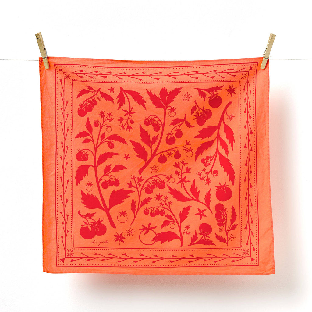 Tomato Bandana - Bestselling Cotton Tomato Illustration - Freshie & Zero Studio Shop