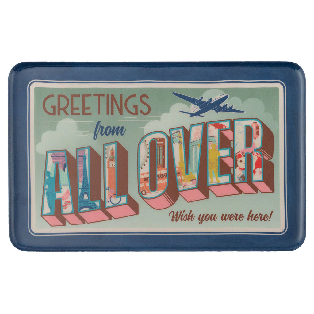 Greetings from All Over Enamel Tray - Freshie & Zero Studio Shop
