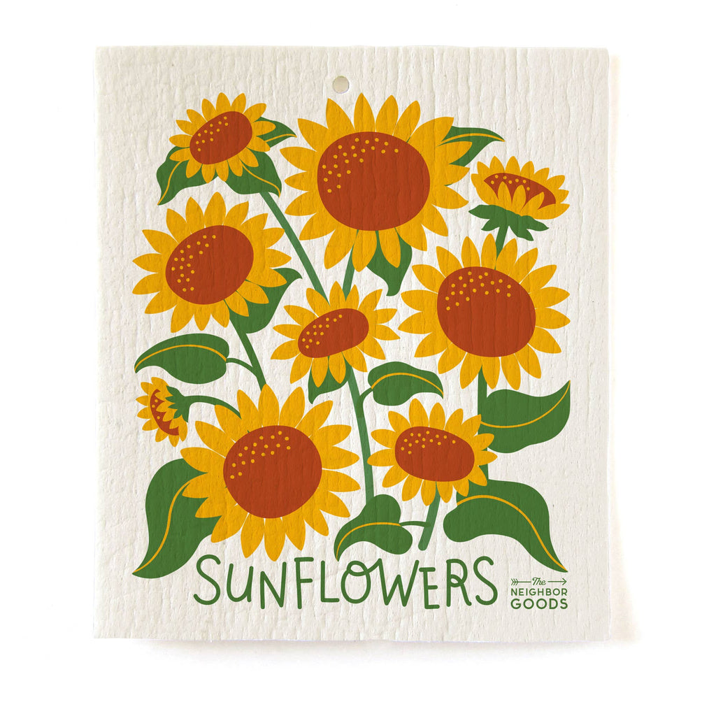 Sunflowers Sponge Cloth - Freshie & Zero Studio Shop