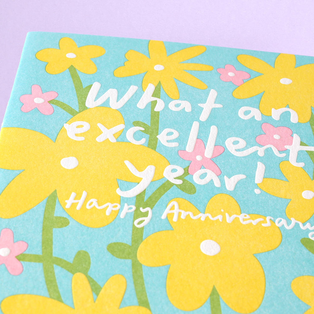 Excellent Year - Anniversary Card - Freshie & Zero Studio Shop
