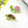 Turtle & Snail Alligator Barrette, Whimsical Side Hair Clip: Turtle - Freshie & Zero Studio Shop