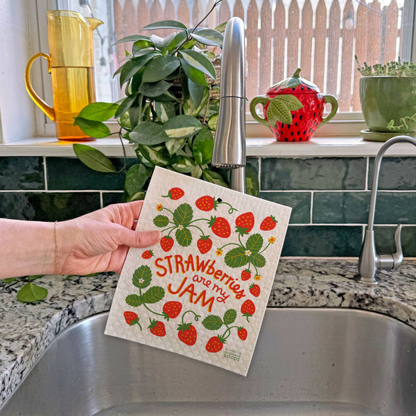 Strawberry Sponge Cloth - Freshie & Zero Studio Shop