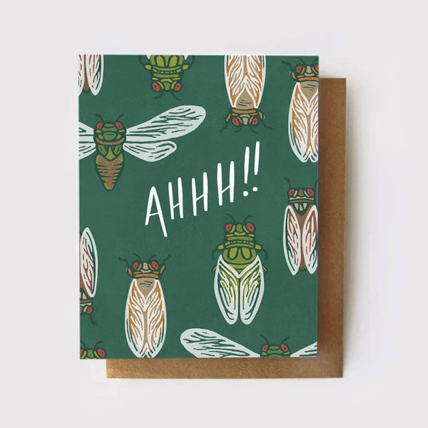 AHHH!!! Cicada Card - Freshie & Zero Studio Shop