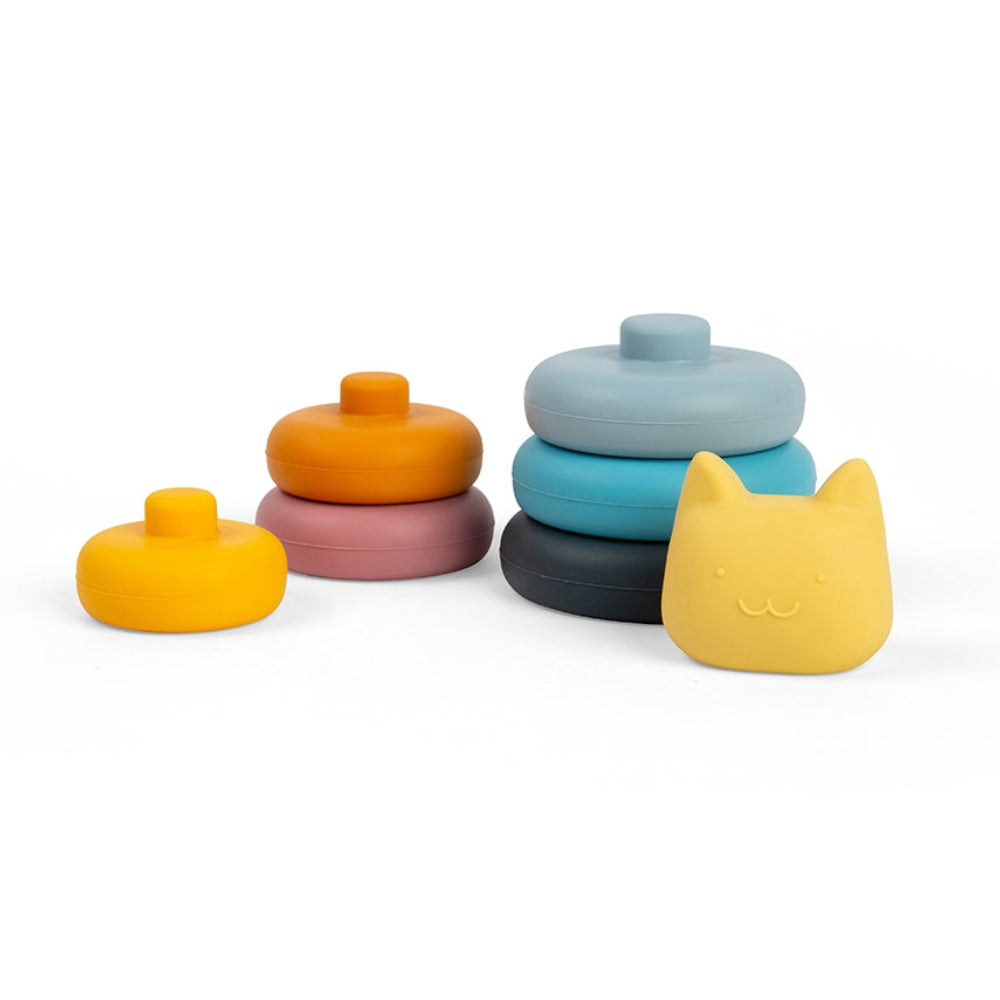 Silicone Stacking Cat Toy - Freshie & Zero Studio Shop