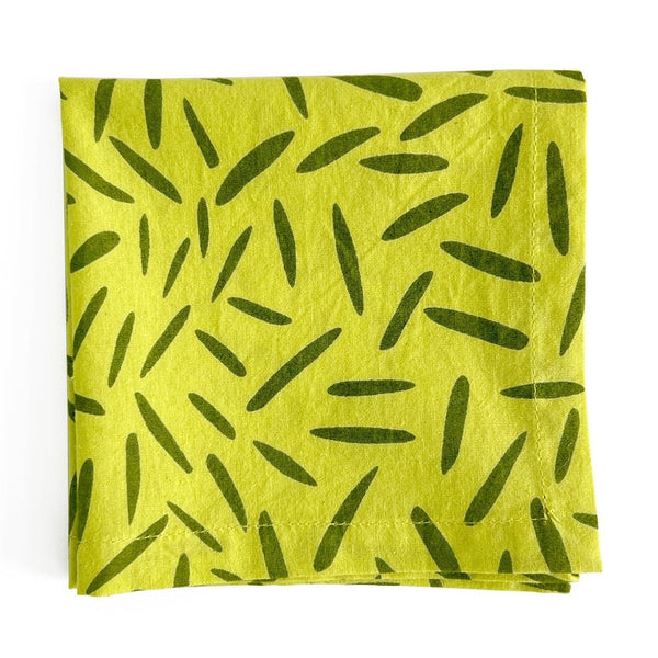 Green Sprinkle Cocktail Napkins - Set of 4 - Freshie & Zero Studio Shop