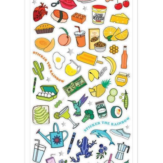 Sticker The Rainbow Sticker Sheet by Pipsticks - Freshie & Zero Studio Shop