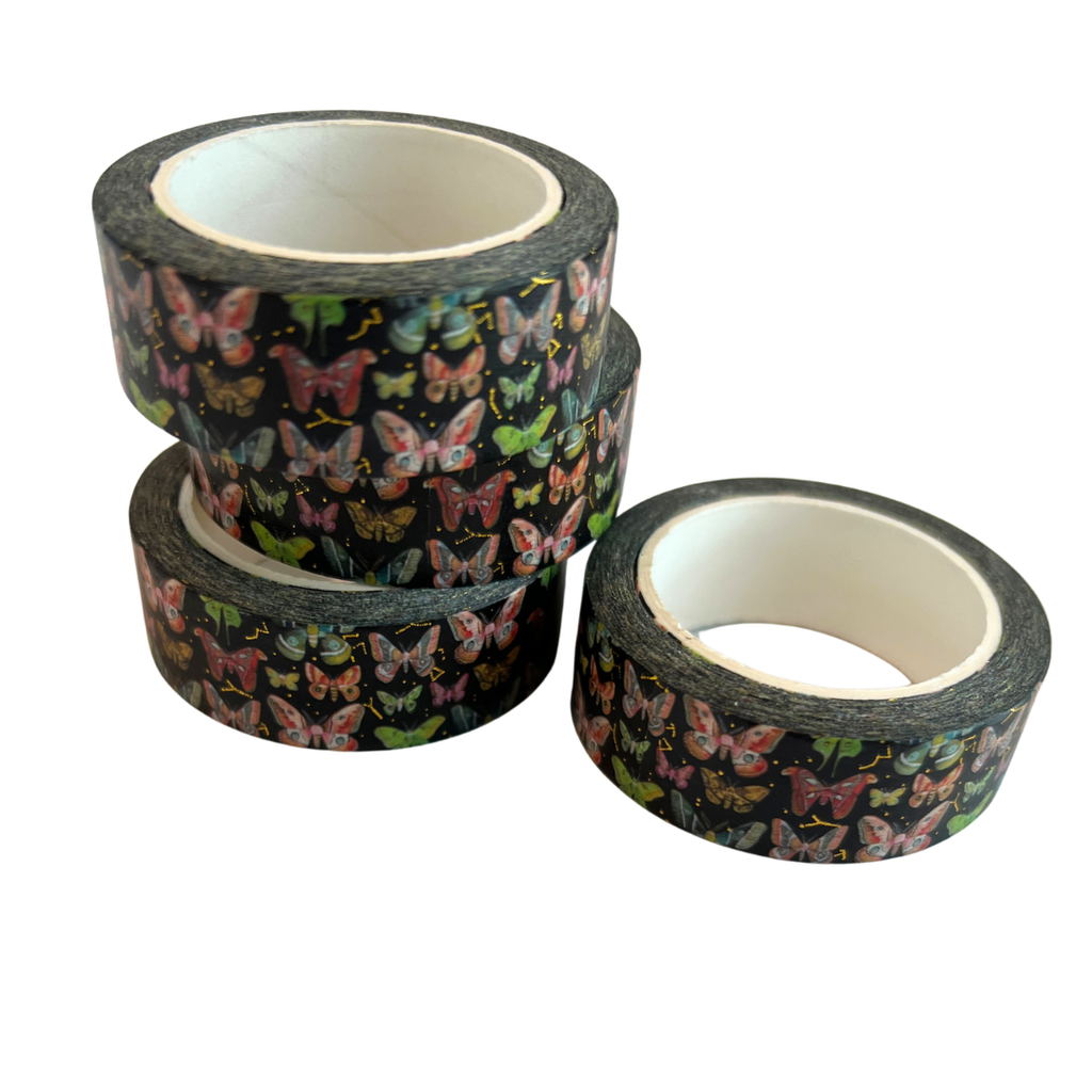 Mystical Moths & Butterflies Washi Tape - Freshie & Zero Studio Shop