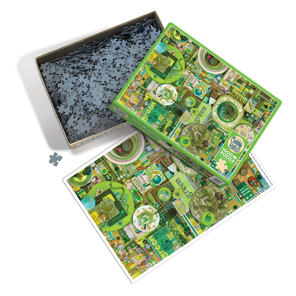 Green 1000pc puzzle - Freshie & Zero Studio Shop