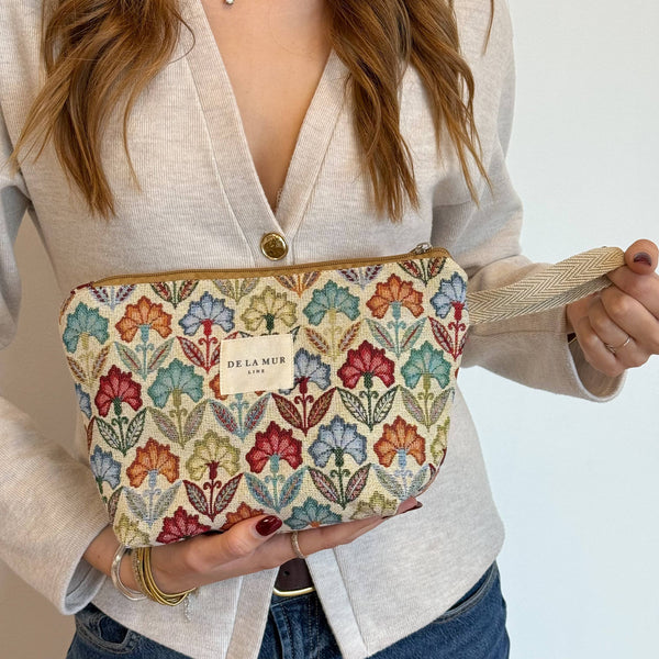 Large Makeup Bag Flora - Freshie & Zero Studio Shop