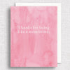 Thanks for Being Like a Mom to Me Greeting Card - Freshie & Zero Studio Shop