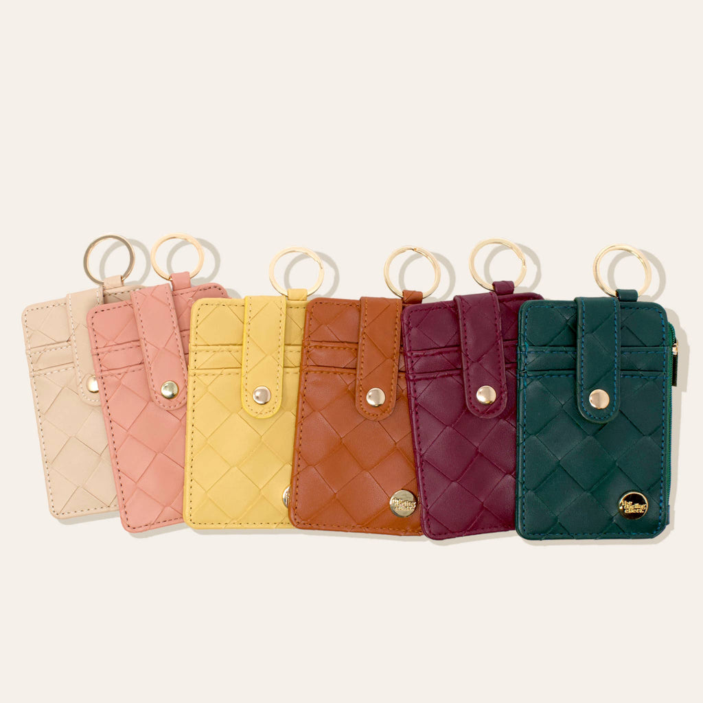 Woven Keychain Wallet - Rose - Freshie & Zero Studio Shop