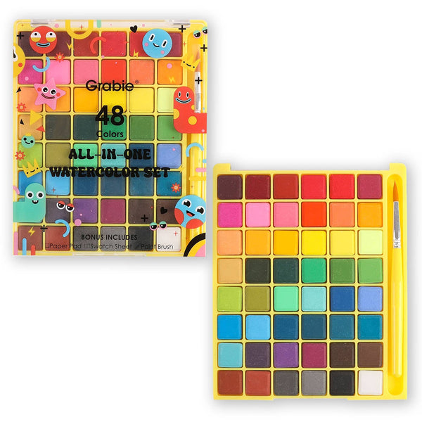 All-In-One Watercolor Set of 48 - Freshie & Zero Studio Shop
