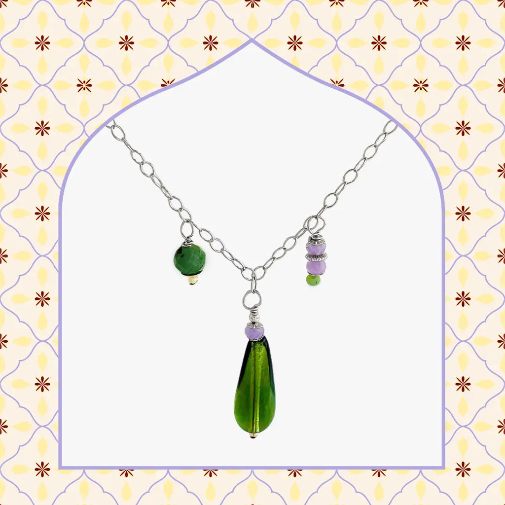 Oasis Necklace - Dill Green - Freshie & Zero Studio Shop
